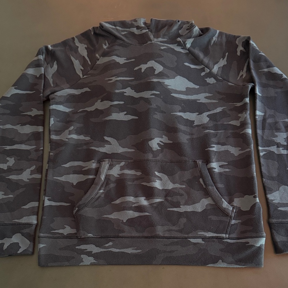 Athleta Girls Gray Camouflage Hoodie